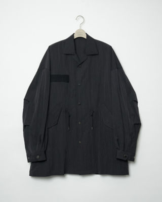 FUMITO GANRYU (Men)/フミト ガンリュウ シャツジャケット Ｍ－５１ ｎｙｌｏｎ ｓｈｉｒｔ ｊａｃｋｅｔ  ２３Ｗ－１－Ｆｕ１０－Ｂｌ－０３ ジャケット - Shaktimining